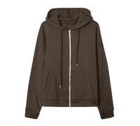 Felpe con cappuccio con zip da donna per la scuola con cappuccio con coulisse oversize Y2K casual taglie forti felpa con cappuccio con coulisse con tasche leggera sottile felpe larghe costumi