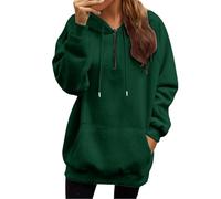 Felpe con cappuccio da donna cardigan oversize per le donne Uk Laid-Back Tinta unita Felpe per le donne Uk Ladies Zip Up Plain Felpe con cappuccio Cardigan Top Maniche Lunghe Urban Donna Maglioni Casa