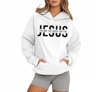 Felpe con cappuccio da donna Christian Jesus The Way The Truth and The Life Cute Fashion Graphic con cappuccio Vestiti con cappuccio I Love Jesus Soft 2025 Lettera Casual Pullover Felpe con disegni