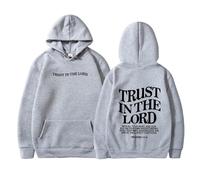 Felpe con cappuccio da donna Christian Trust In The Lord con grafica carina Gesù Western Abiti con cappuccio Dio 2025 Lettera Trendy Pile Foderato Felpe Workou Autunno Fede I Love Jesus Sottile Y2K