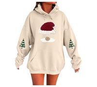 Felpe con cappuccio da donna con cappuccio, con stampa di elfo, comode per attività all'aria aperta, costume da ragazzi