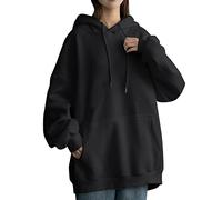 Felpe con cappuccio da donna con cerniera per la scuola del Regno Unito morbide e comode giacche casual con cappuccio con tasche felpa ampia comoda con coulisse scuola autunno inverno felpa termica in