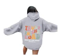 Felpe con cappuccio da donna con scritta "Gesù Trust In The Lord 2025 Lettera Cristiana Grafica con Cappuccio Abiti Fede Autunno Comfort Felpe con cappuccio Casual Backwoods Religioso Dio Pullover