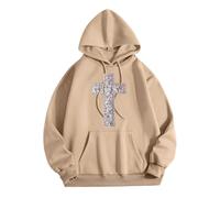 Felpe con cappuccio da donna, estive, leggere, con grafica Gesù, alla moda, morbida, con cappuccio, per adolescenti, casual, con cappuccio, abbigliamento religioso, pregare il signore, abbigliamento