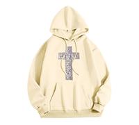 Felpe con cappuccio da donna, estive, leggere, con grafica Gesù, alla moda, morbida, con cappuccio, per adolescenti, casual, con cappuccio, abbigliamento religioso, pregare il signore, abbigliamento