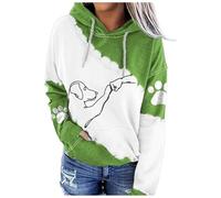 Felpe con Cappuccio da Donna, Grafica con Cane Carino, Maniche Lunghe, Pull | Felpa Nera Con Cappuccio Donna Sweatshirt Lungo Palestra Panna La Serpente Bellissime Quadri Mezzo Migliori Rossa