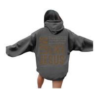 Felpe con cappuccio da donna Love Like Jesus Graphic Fashion con cappuccio Country Pullover Outfits 2025 Lettera Christian Maglioni Carino Plain Essential Workou Goth Trendy Autunno Y2K Comfort