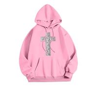 Felpe con Cappuccio da Donna Maglione Curvy Classiche Maglioni Elegante Grafica Pullover attività all'aperto Pantacollant Pelle Felpati Modello Baggy Soft Elegante Leggero Autunno Felpa Allentata