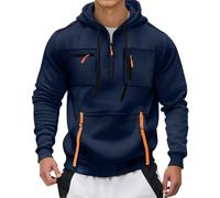 Felpe con cappuccio da uomo a maniche lunghe tinta unita felpa con cappuccio con tasche e coulisse, vestibilità rilassata, casual, alla moda, comoda, calda, per il tempo libero, allenamento, felpe con