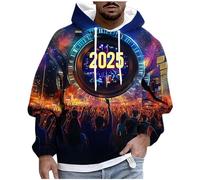 Felpe con Cappuccio da Uomo con Stampa 3D Pullover a Maniche Lunghe alla moda Felpa Comoda e Casual Top Sportiva Grafica Felpa Leggera Sciolto Coulisse e Tasca Abbigliamento Outdoor Autunnale