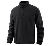 Felpe con cappuccio da uomo per allenamento palestra con zip per uomo autunno e inverno a maniche lunghe camicia senza cappuccio Stand Up collare maglione top all'aperto mezza zip maglione camicia