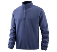 Felpe con cappuccio da uomo per allenamento palestra con zip per uomo autunno e inverno a maniche lunghe camicia senza cappuccio Stand Up collare maglione top all'aperto mezza zip maglione camicia