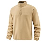 Felpe con cappuccio da uomo per allenamento palestra con zip per uomo autunno e inverno a maniche lunghe camicia senza cappuccio Stand Up collare maglione top all'aperto mezza zip maglione camicia