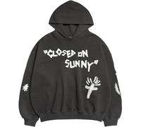 Felpe con cappuccio da uomo Travis Felpa Hip Hop Y2k Maglione Hip Hop Giacca grande da donna per primavera e autunno Maglione a maniche lunghe Abbigliamento urbano, grigio, L