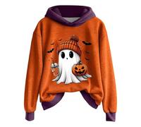 Felpe con cappuccio di Halloween per le donne divertenti felpe da strega Alcuni giorni devi indossare il cappello e ricordare loro chi hanno a che fare con magliette stampate con lettere, Yc-viola, L