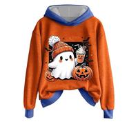Felpe con cappuccio di Halloween per le donne divertenti felpe da strega Alcuni giorni devi indossare il cappello e ricordare loro chi hanno a che fare con magliette stampate con lettere, Yb-blu, XL