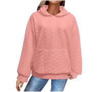 Felpe con Cappuccio Donna Felpa da Donna Autunno Invernale Manica Lunga Cotone Taglie Comode Hoodie a Quadri Felpas con Tasche e Coulisse Moda Comoda Felpes Hoodie Tinta Unita Taglie Forti Top