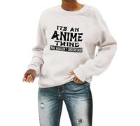 Felpe con cappuccio e felpe alla moda per la stagione calcistica da donna It's an anime Thing You Wouldn'T Understand Game Day Manica lunga Amante del calcio Vestiti Grafica Baseball Autunno Gameday