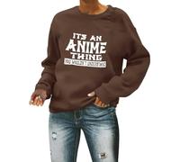 Felpe con cappuccio e felpe alla moda per la stagione calcistica da donna It's an anime Thing You Wouldn'T Understand Game Day Manica lunga Amante del calcio Vestiti Grafica Baseball Autunno Gameday
