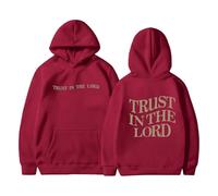 Felpe con cappuccio e felpe da donna Elegante felpa con cappuccio a maniche lunghe e stampa sui lati con tasche per un comfort Maglioni in pile da donna Felpa con cappuccio alla moda, rosso, 5XL