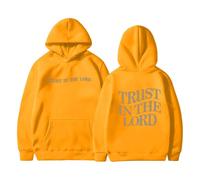 Felpe con cappuccio e felpe da donna Elegante felpa con cappuccio a maniche lunghe e stampa sui lati con tasche per un comfort Maglioni in pile da donna Felpa con cappuccio alla moda, giallo, 5XL