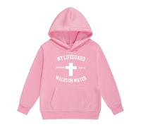 Felpe con cappuccio e felpe per bambine, abbigliamento comodo, a maniche lunghe, con tasca e lettera, per bambini, abbigliamento casual, ideale per la scuola all'aria aperta e il tempo libero