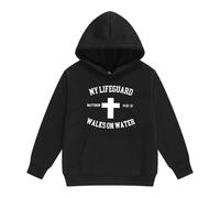 Felpe con cappuccio e felpe per bambine, abbigliamento comodo, a maniche lunghe, con tasca e lettera, per bambini, abbigliamento casual, ideale per la scuola all'aria aperta e il tempo libero