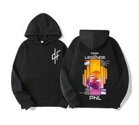 Felpe con cappuccio grafiche Le Monde Chico PNL Album rapper francese per uomo e donna, stile Harajuku hip hop punk, felpe in pile di alta qualità L,M,S,XL,XXL,XXXLFlanella