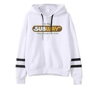 Felpe con cappuccio Happy Gilmore 2 Metropolitana Harajuku Abbigliamento Casual Top Felpe, bianco, 4XL