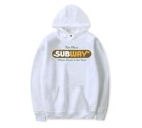 Felpe con cappuccio Happy Gilmore 2 Subway Abbigliamento Moda Casual Harajuku Felpe, bianco, XL