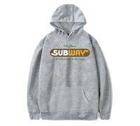 Felpe con cappuccio Happy Gilmore 2 Subway Abbigliamento Moda Casual Harajuku Felpe, Grigio, 3XL