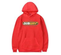 Felpe con cappuccio Happy Gilmore 2 Subway Abbigliamento Moda Casual Harajuku Felpe, Rosso, M