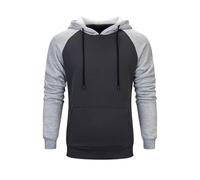 Felpe con cappuccio in pile da uomo UK, Patchwork Termico Comodo Pullover Felpe con cappuccio Casual con coulisse con tasche, Maglioni sportivi antivento leggeri, Felpe autunno inverno Top da uomo