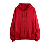 Felpe con cappuccio leggere con zip da donna vestibilità ampia con tasche tinta unita pullover con cappuccio 2025 Anime trendy vestiti caldi essenziali con cappuccio moda Western Y2K Cool Comfort