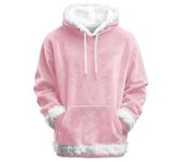Felpe con cappuccio natalizie per donne e uomini oversize coperta termica con cappuccio in pelliccia sintetica felpe con cappuccio in pile natalizio soffici maglioni pullover maglioni vacanze
