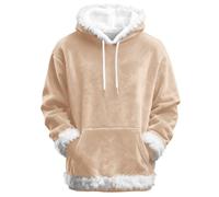 Felpe con cappuccio natalizie per donne e uomini oversize coperta termica con cappuccio in pelliccia sintetica felpe con cappuccio in pile natalizio soffici maglioni pullover maglioni vacanze