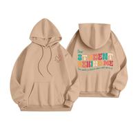 Felpe con Cappuccio Oversize da Donna Casual Classico Giacca Sportiva Manica Lunga Felpa Oversize Pile Aperto con Tasche e Cerniera Felpe Casual Classico Tinta Unita