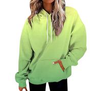 Felpe con cappuccio oversize da donna con tasche e felpa con stampa a lettere sfumate, Marina Militare, XL