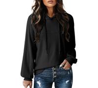 Felpe con Cappuccio Oversize da Donna Standard Hoodie Tinta Unita Felpa Primavera Autunno Hoodie Classico Felpe Outwear Tops a Maniche Lunghe Casual per Sportiva Casual in Stile College