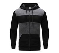 Felpe con cappuccio per gli uomini felpe con cappuccio casual 3D stampato felpa con cappuccio maglione manica da uomo con cappuccio stampato giacche di grandi dimensioni a buon mercato, Le Noir, XXL
