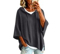 Felpe con cappuccio per le donne a maniche corte maglione maglione maglione