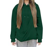 Felpe con cappuccio per le donne Uk Oversize Donna Moda Felpe con cappuccio Tasca Pet Pocket Felpa con cappuccio per gatto Cane Inverno Casual Pullover Tinta unita Top Manica Lunga Pullover Top Top