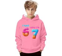 Felpe con cappuccio per ragazzi e ragazze 67 Six Seven Felpa con cappuccio Novità Cartone animato stampato Y2k Pullover Top Bambini Classico Inverno Streetwear, rosa chiaro, 3-4 Years
