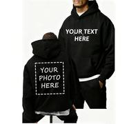Felpe con cappuccio personalizzate da uomo, adatte per autunno/inverno, per il ritorno a scuola. Carica i tuoi disegni, immagini, foto, foto di gruppo e testo per progettare la tua felpa con cappuccio