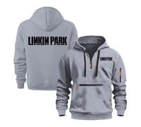 Felpe con cappuccio pullover con cerniera da uomo for felpa Linkin Park