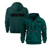 Felpe con cappuccio pullover con cerniera da uomo for felpa Linkin Park