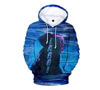 Felpe con Cappuccio The Kid Laroi 3D Stampa Sovradimensionato Manica Lunga Donna Uomo Casual Felpa Hip Hip Moda Pullover Top Abbigliamento di Strada-A||XXS
