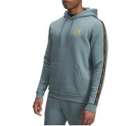 Under Armour Icon Fleece Taping M - felpa con cappuccio - uomo M Light Blue/Yellow man