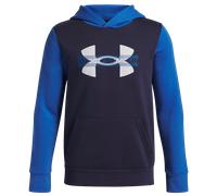 Under Armour Rival Fleece Colorblock Graphic Jr - felpa con cappuccio - ragazzo YXS Dark Blue/Blue junior