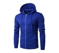 Felpe con cerniera da uomo, felpe da uomo, felpe leggere sportive con cappuccio da uomo per esterni, classiche, versatili, felpe con cappuccio solide, eleganti, casual, con tasche, comode, con